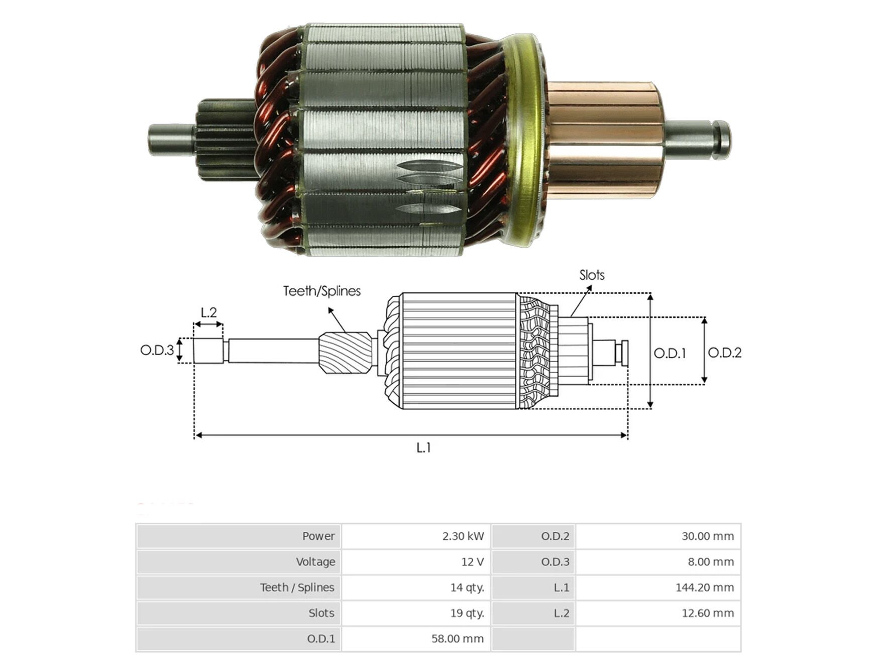 UMK 1138 - MARŞ KOLLEKTÖRÜ 12V 14 DİŞ