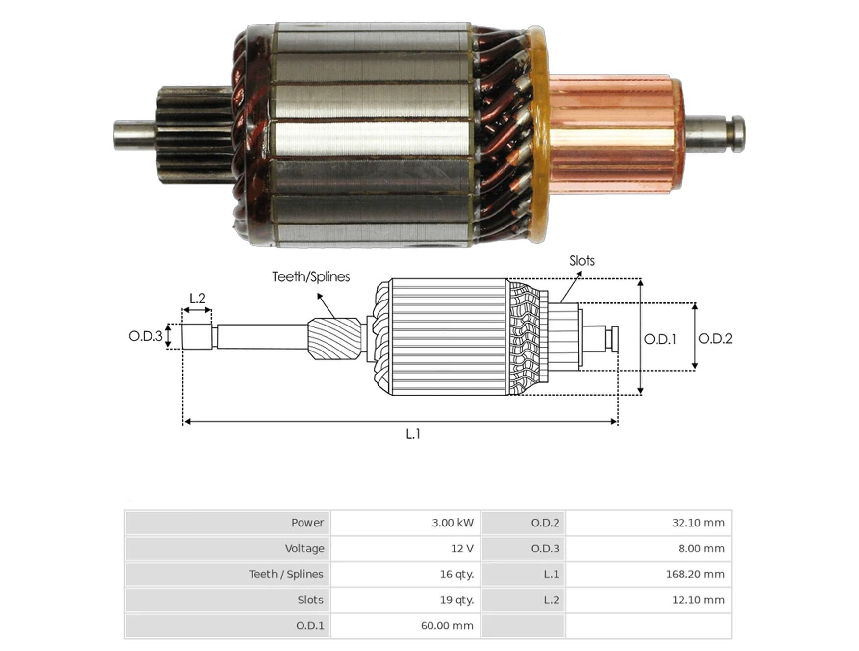 UMK 1139 - MARŞ KOLLEKTÖRÜ 12V 16 DİŞ