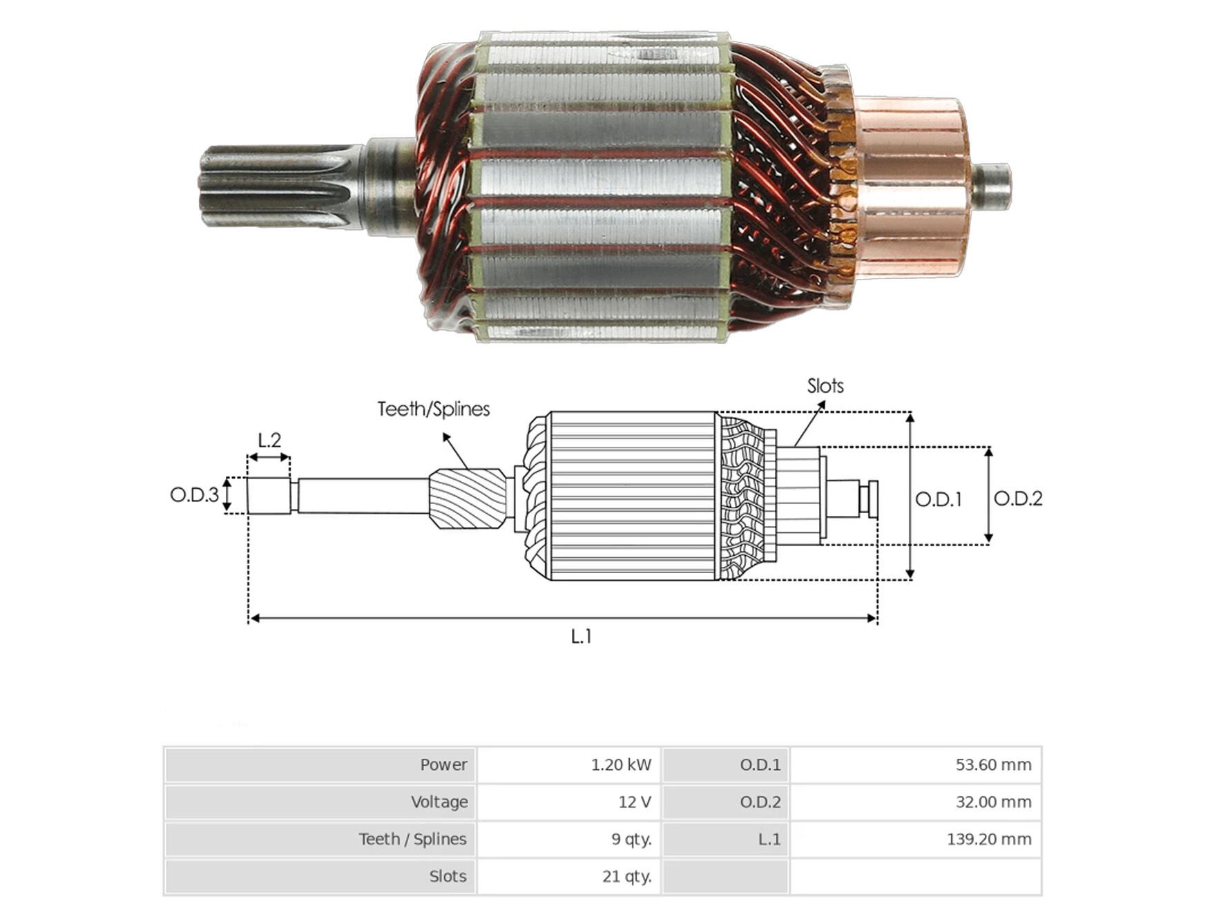 UMK 1150 - MARŞ KOLLEKTÖRÜ 12V 9 DİŞ