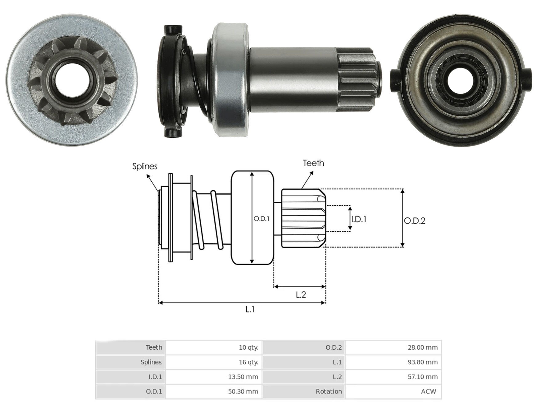 UMD 5778 - MARŞ DİŞLİSİ 10 DİŞ
