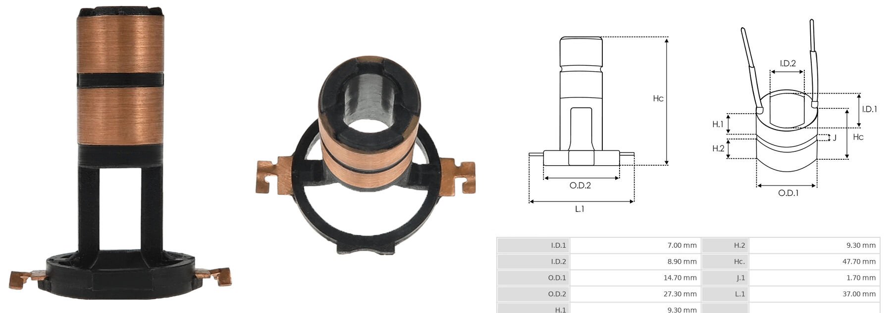 VALEO 2609393 - ROTOR BAKIRI YENİ MODEL 6.8-8.9/14.9 X 48.3 MM