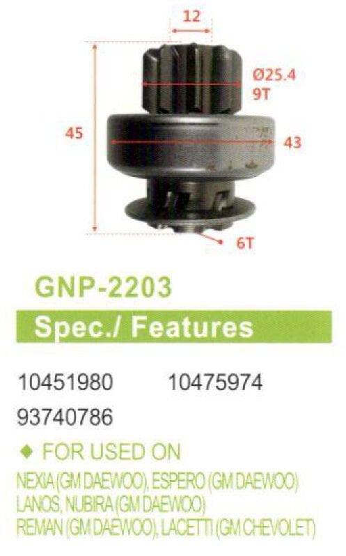 GNP 2203 - MARŞ DİŞLİSİ