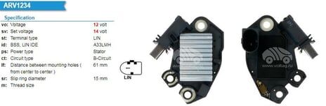 VALEO 599234 - KONJEKTÖR 12V
