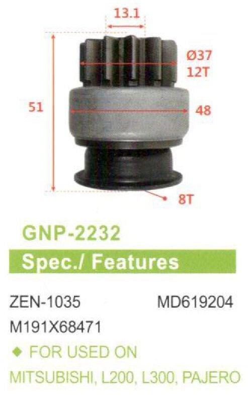 GNP 2232 - MARŞ DİŞLİSİ