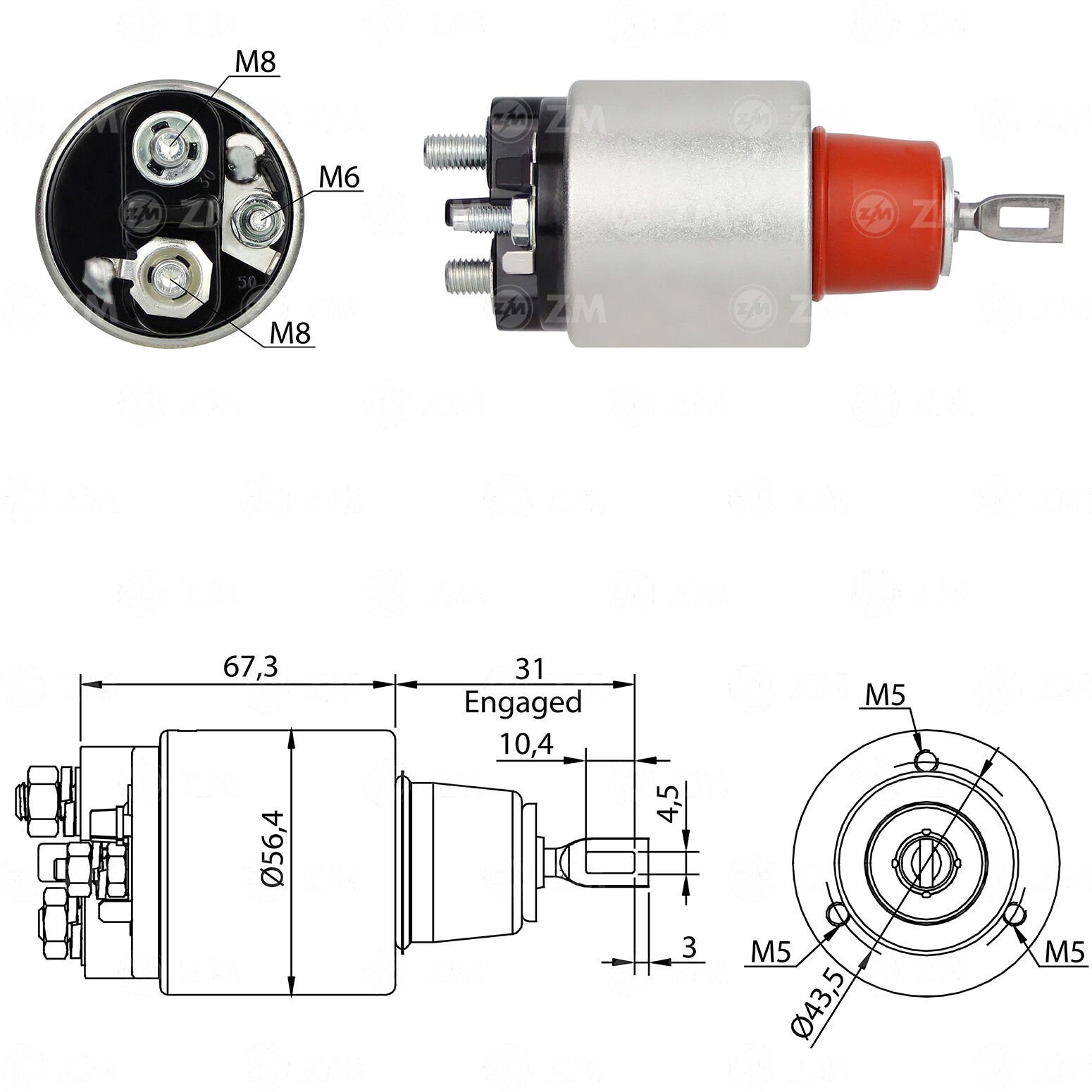 ZM 5775 - MARŞ OTOMATİĞİ 12V