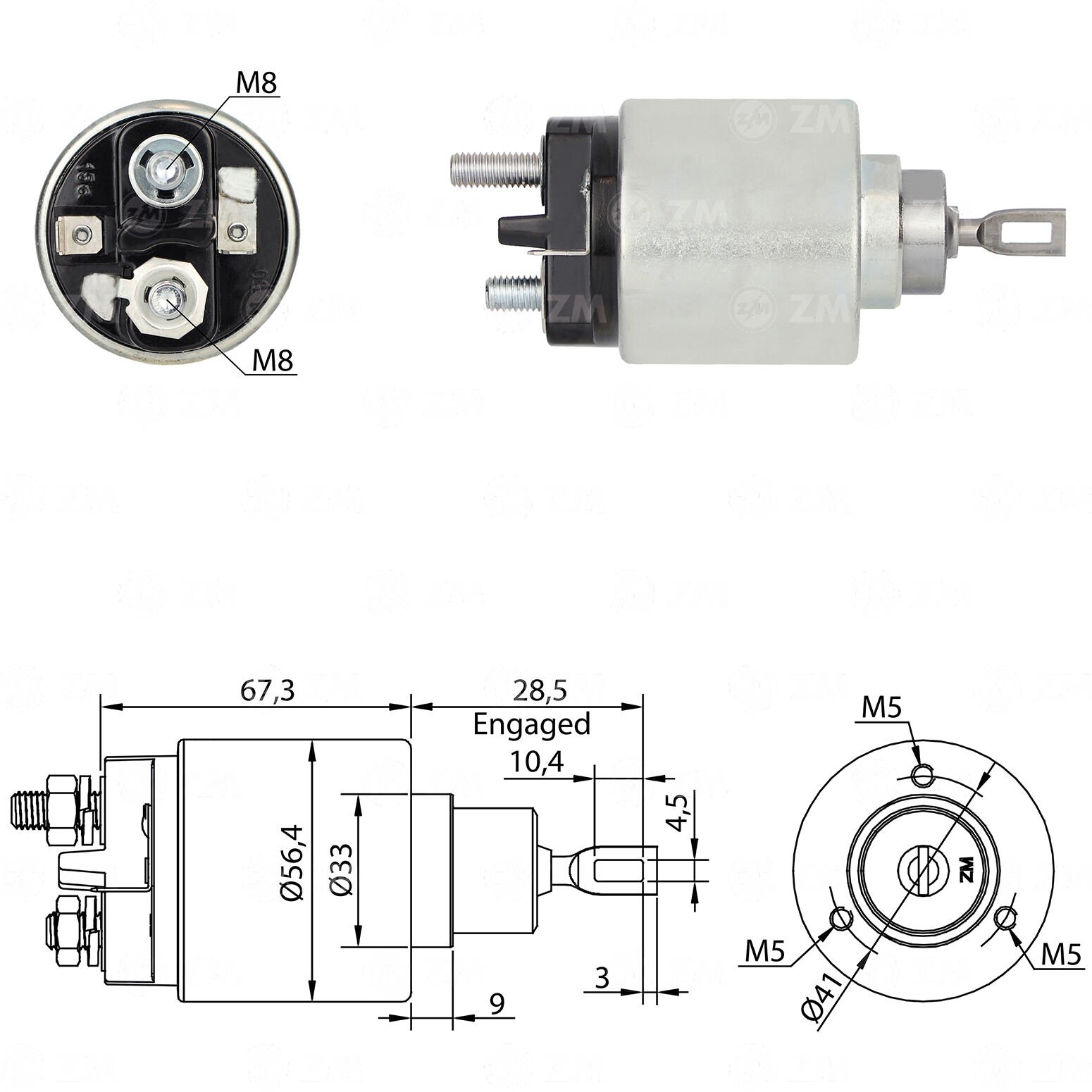 ZM 572 - MARŞ OTOMATİĞİ 12V