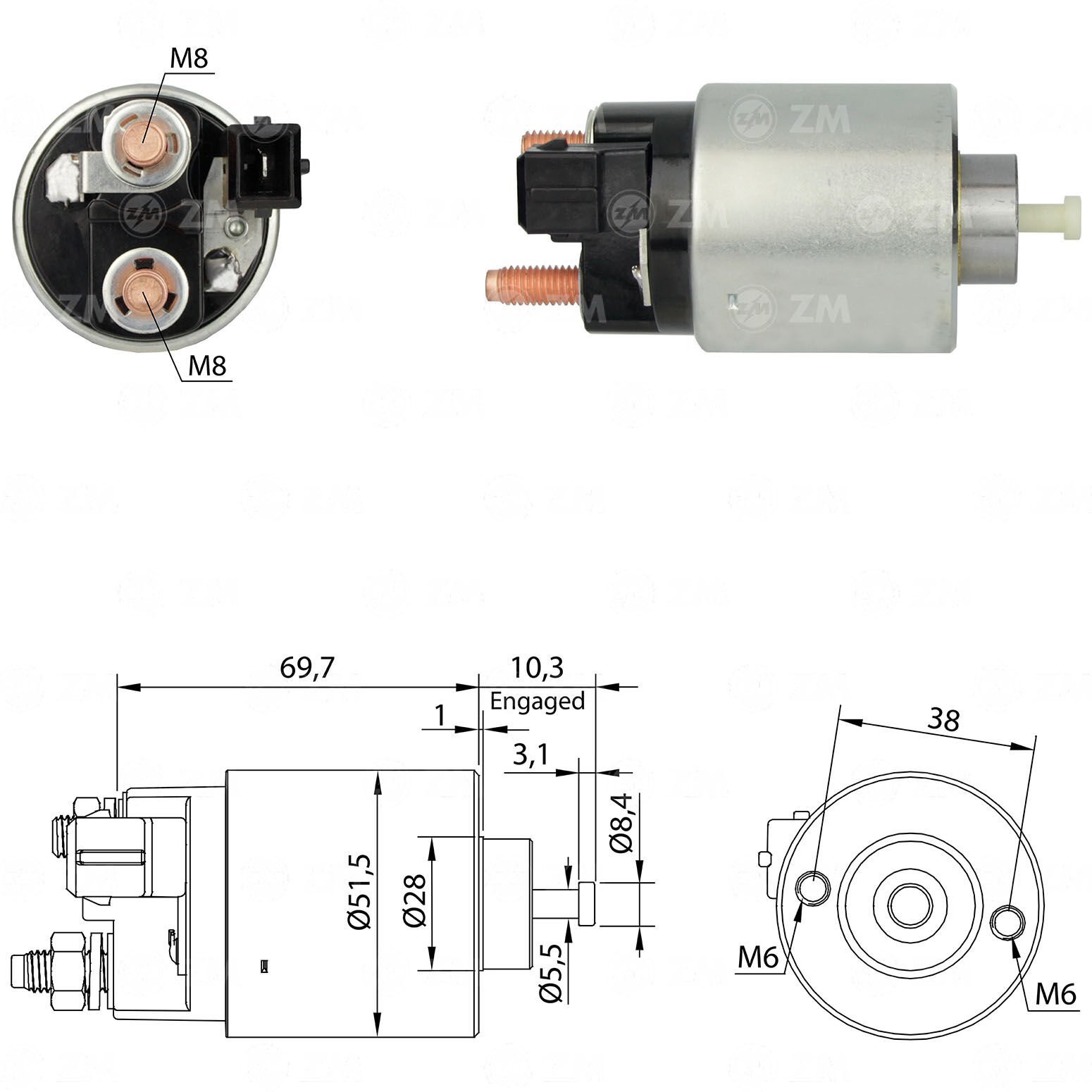 ZM 996 - MARŞ OTOMATİĞİ 12V