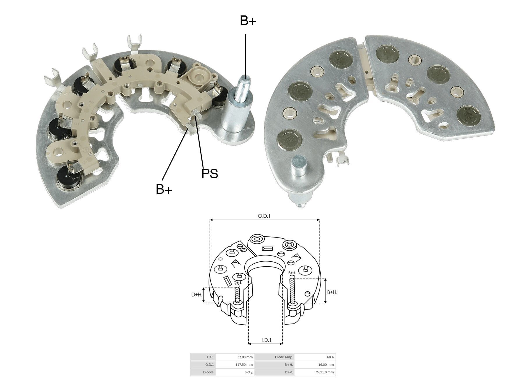 DR 4400 - ALTERNATÖR DİOT TABLASI