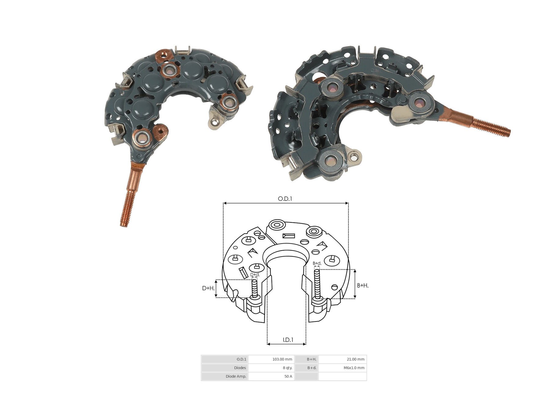 ALTERNATOR DIOT TABLASI SUZUKI 75MM (8 DIOT) M5