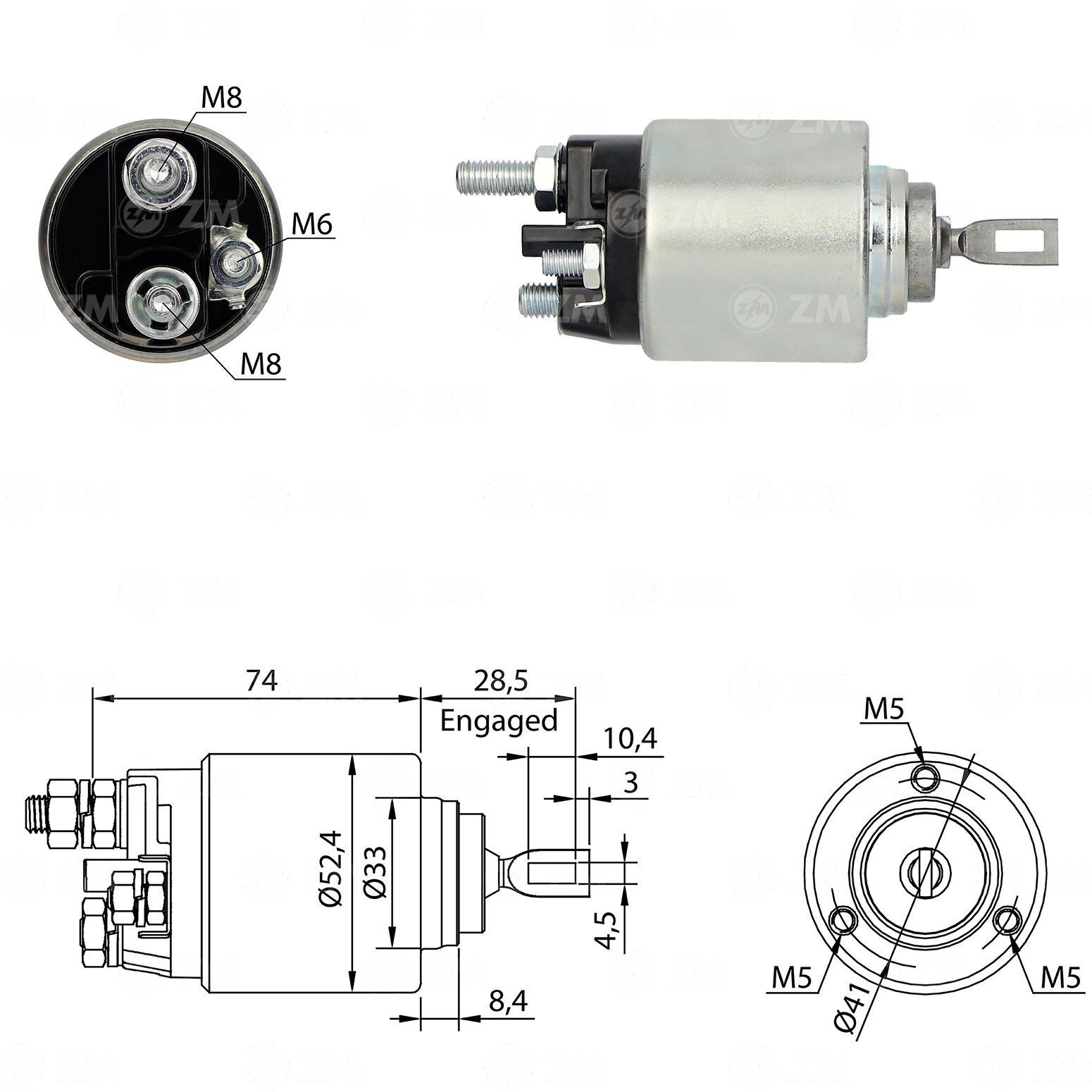 ZM 6381 - MARŞ OTOMATİĞİ 12V