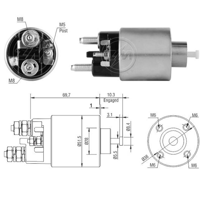 ZM 8995 - MARŞ OTOMATİĞİ 12V