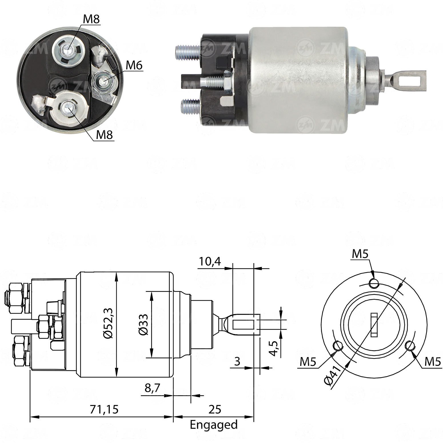 ZM 2371 - MARŞ OTOMATİĞİ 12V