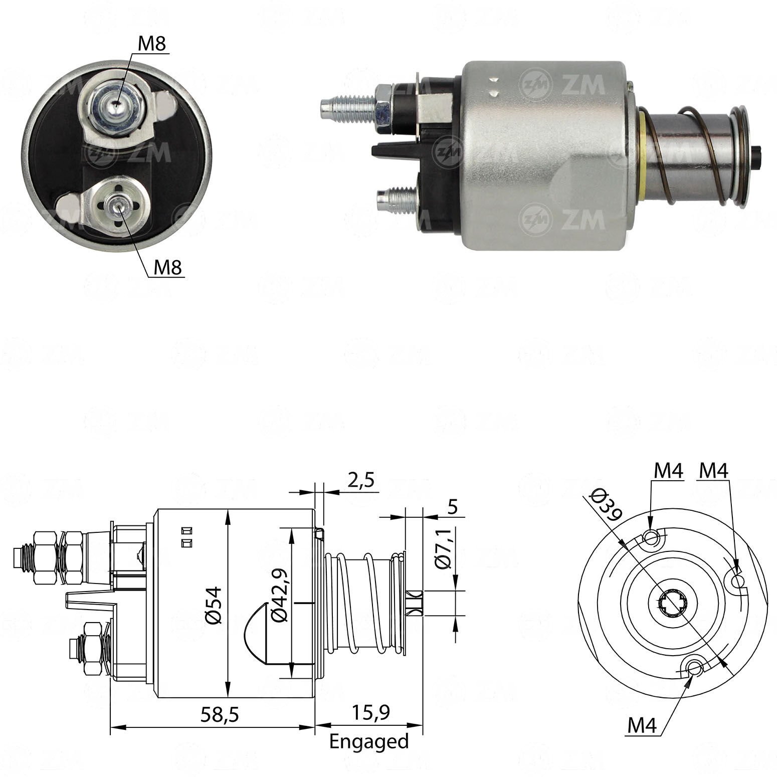 ZM 1495 - MARŞ OTOMATİĞİ 12V