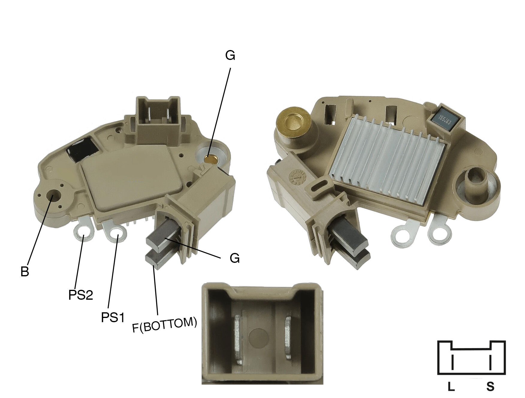 ALTERNATOR KONJEKTOR 12V RENAULT TWINGO / LAGUNA / VOLVO 2 FIS