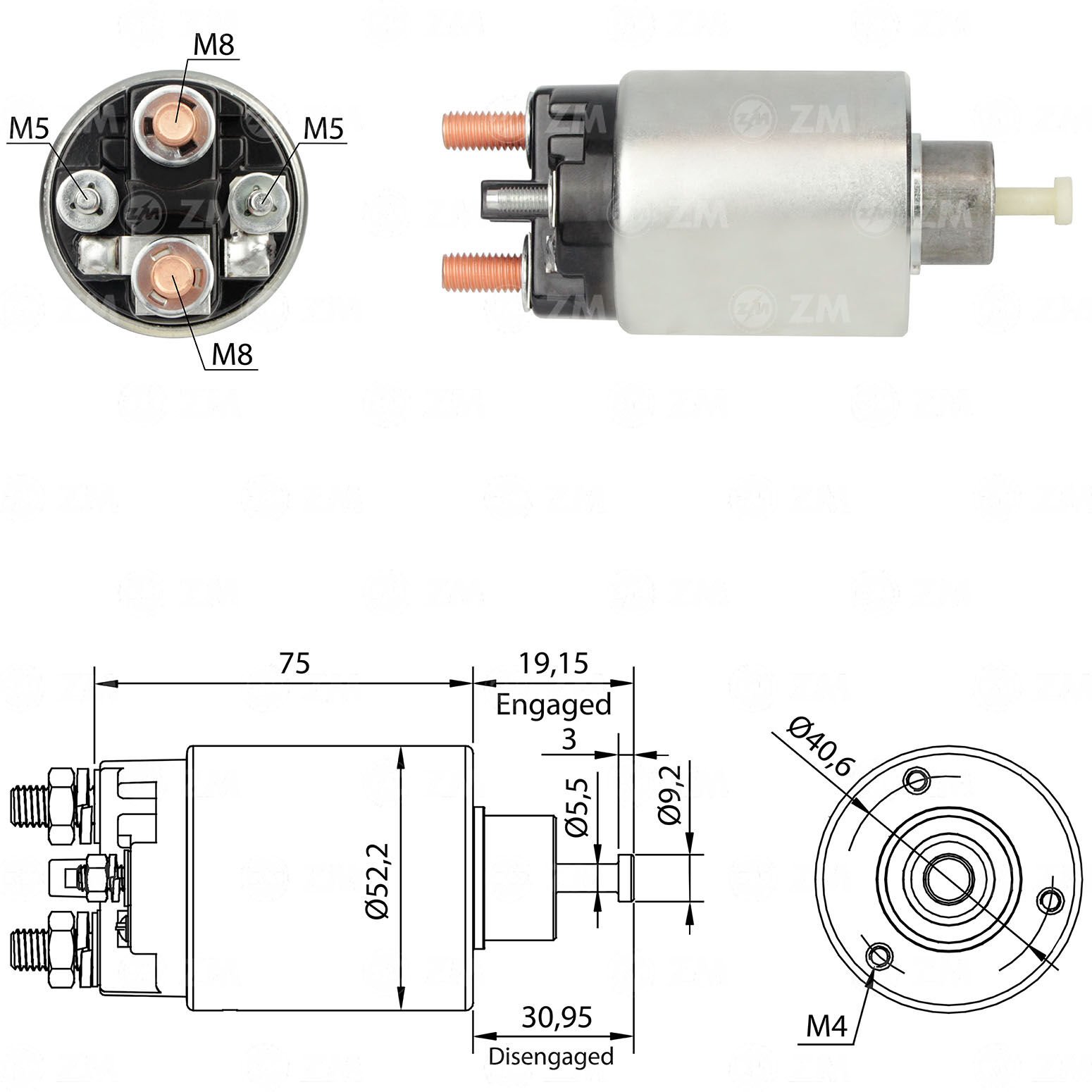 ZM 1860 - MARŞ OTOMATİĞİ 12V