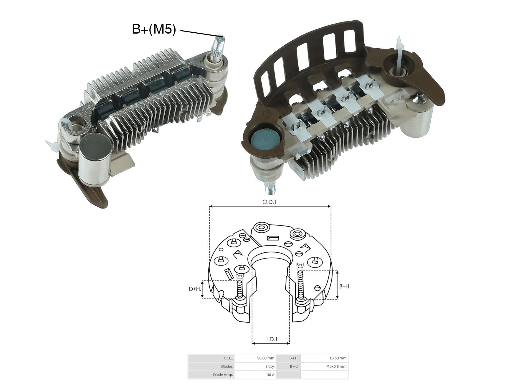 ALTERNATOR DIOT TABLASI HONDA CIVIC / CRX 75MM