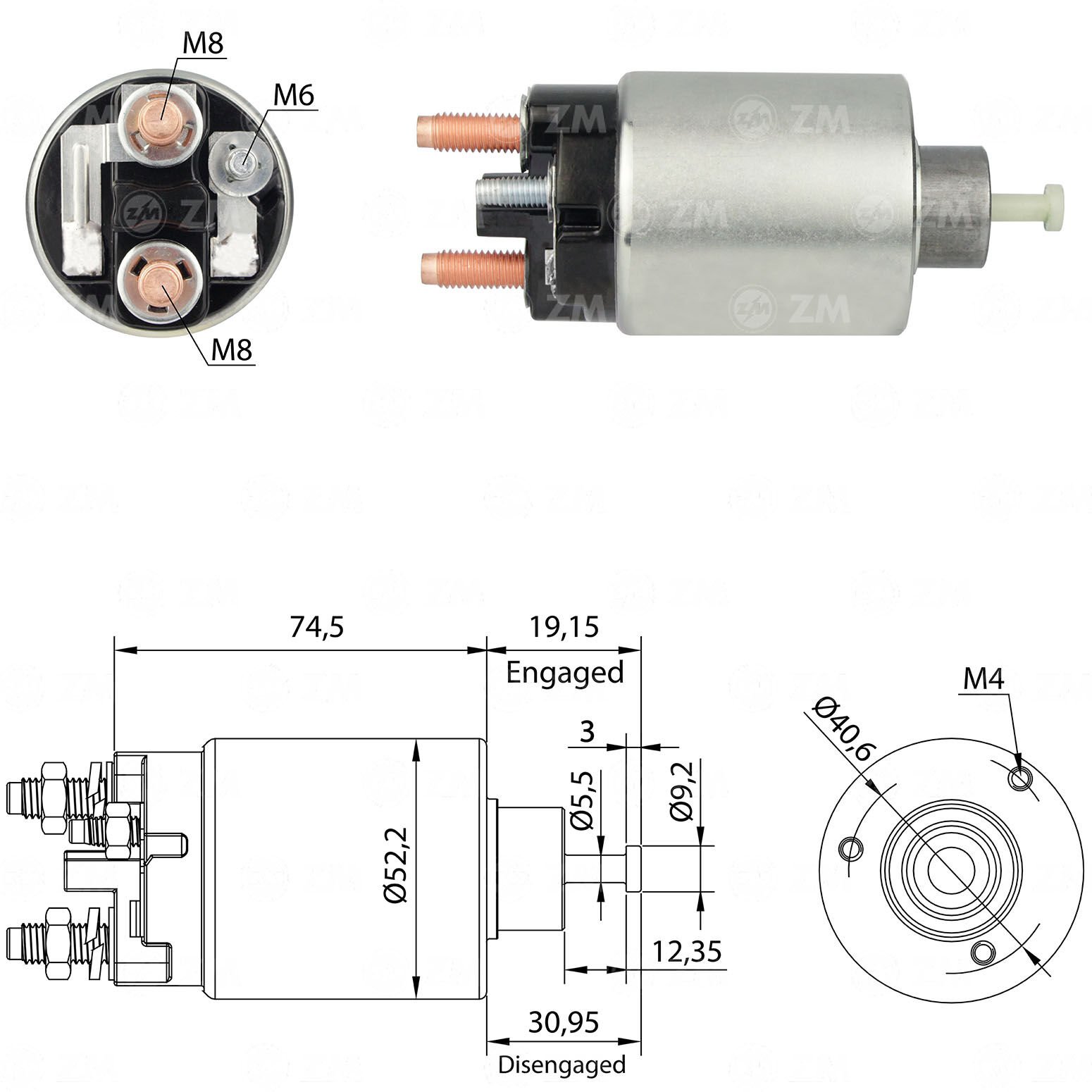 ZM 2860 - MARŞ OTOMATİĞİ 12V