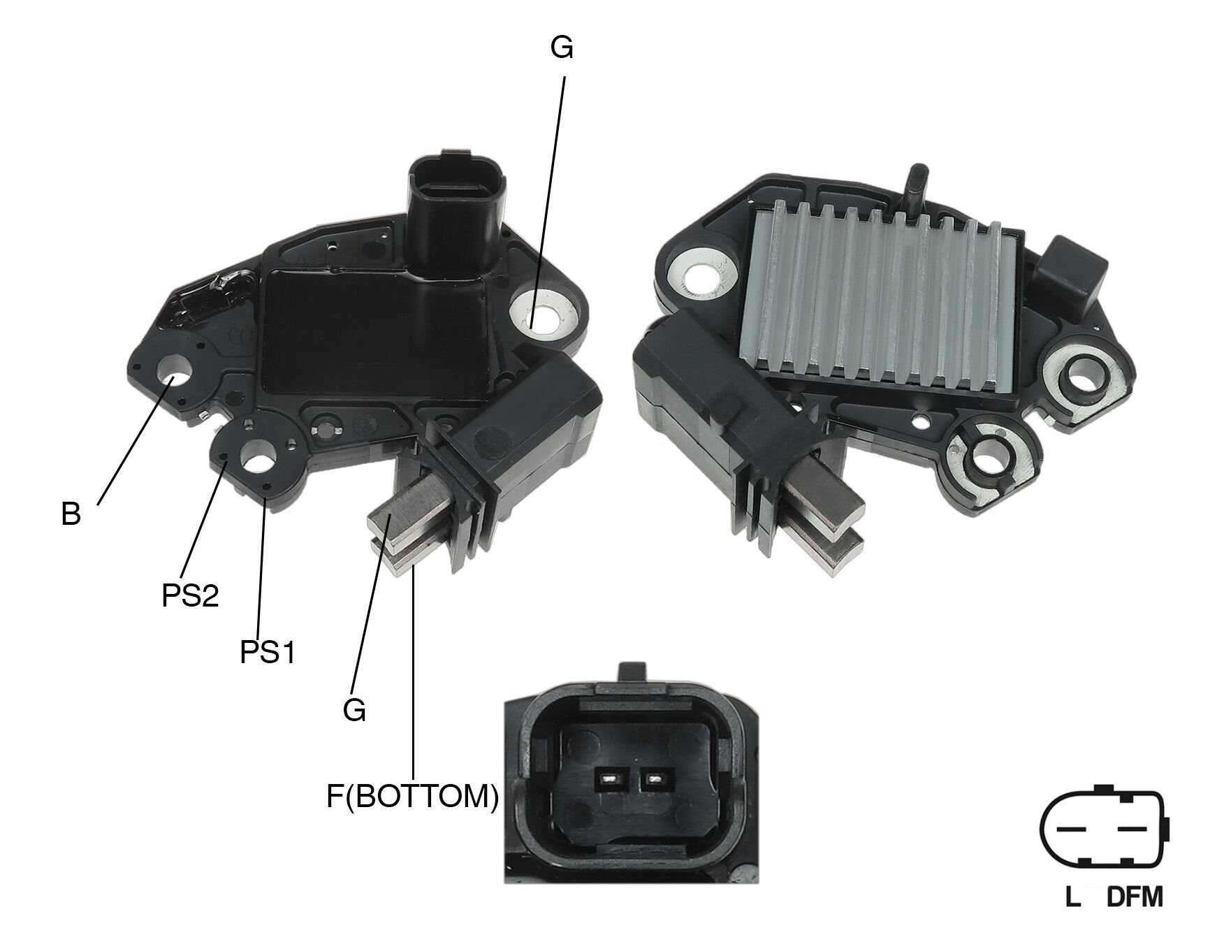 ALTERNATOR KONJEKTOR 12V YENI MODEL CITROEN / PEUGEOT PLASTIK AYAKLI