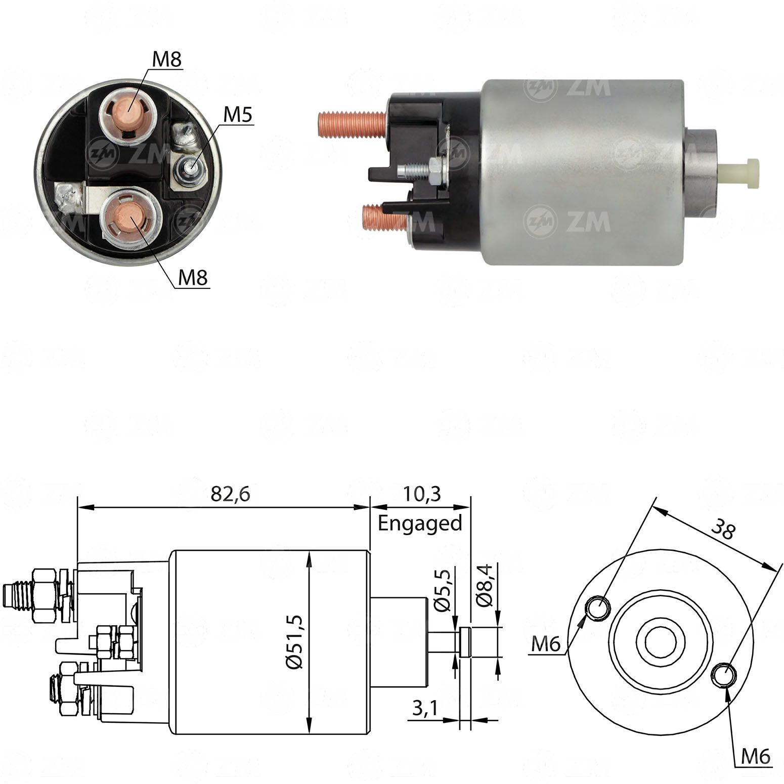 ZM 2993 - MARŞ OTOMATİĞİ 12V