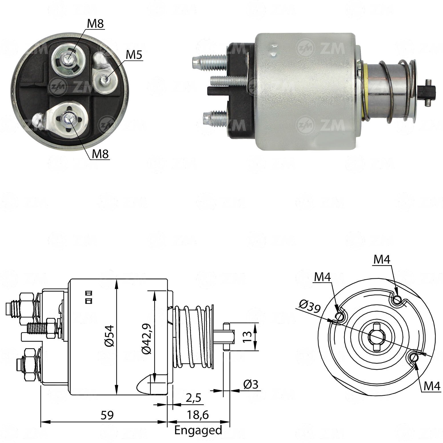 ZM 3492 - MARŞ OTOMATİĞİ 12V