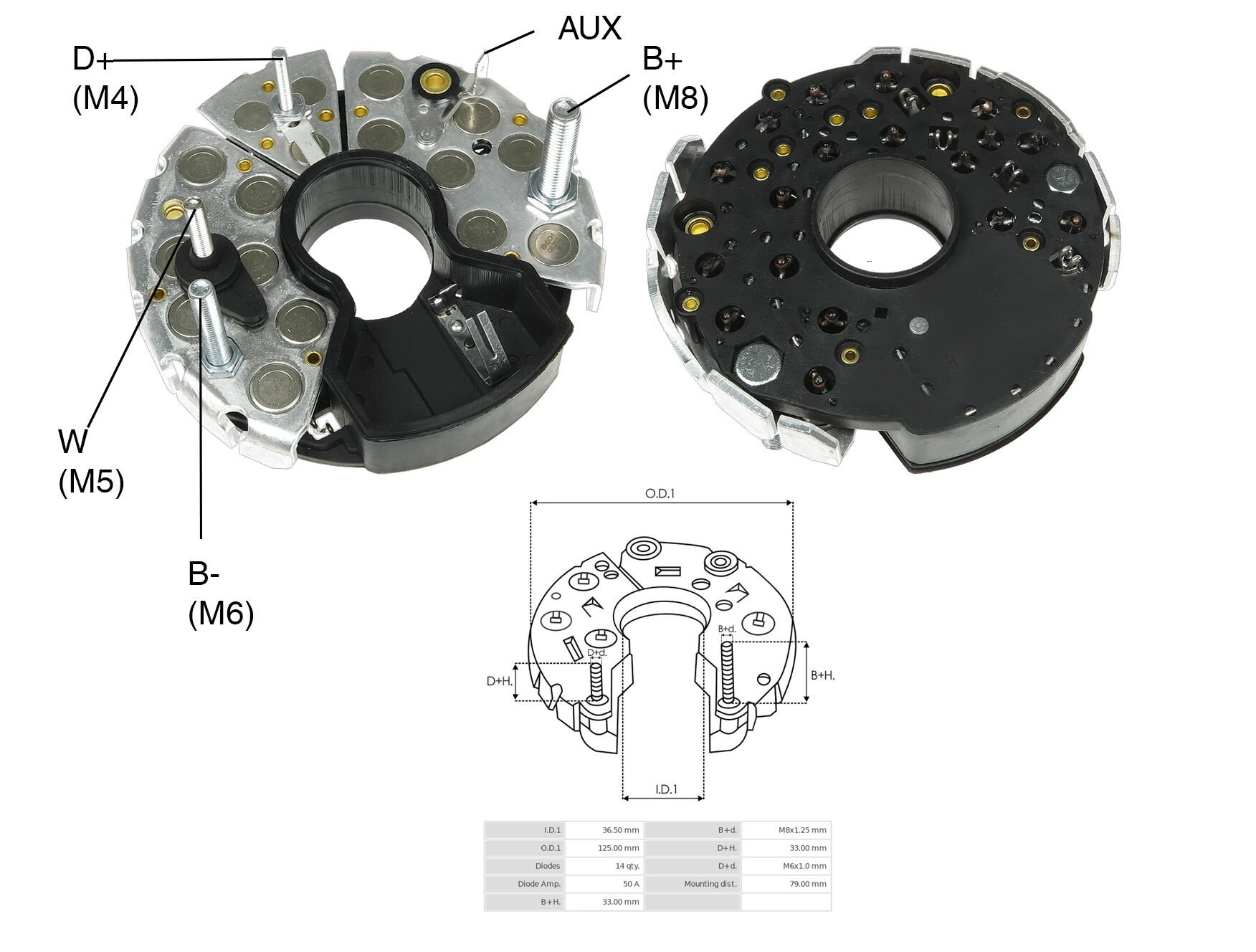 ALTERNATOR DIOT TABLASI SCANIA / IVECO / MERCEDES / MAN / KHD / VOLVO YAVUZ KAMYON 120MM