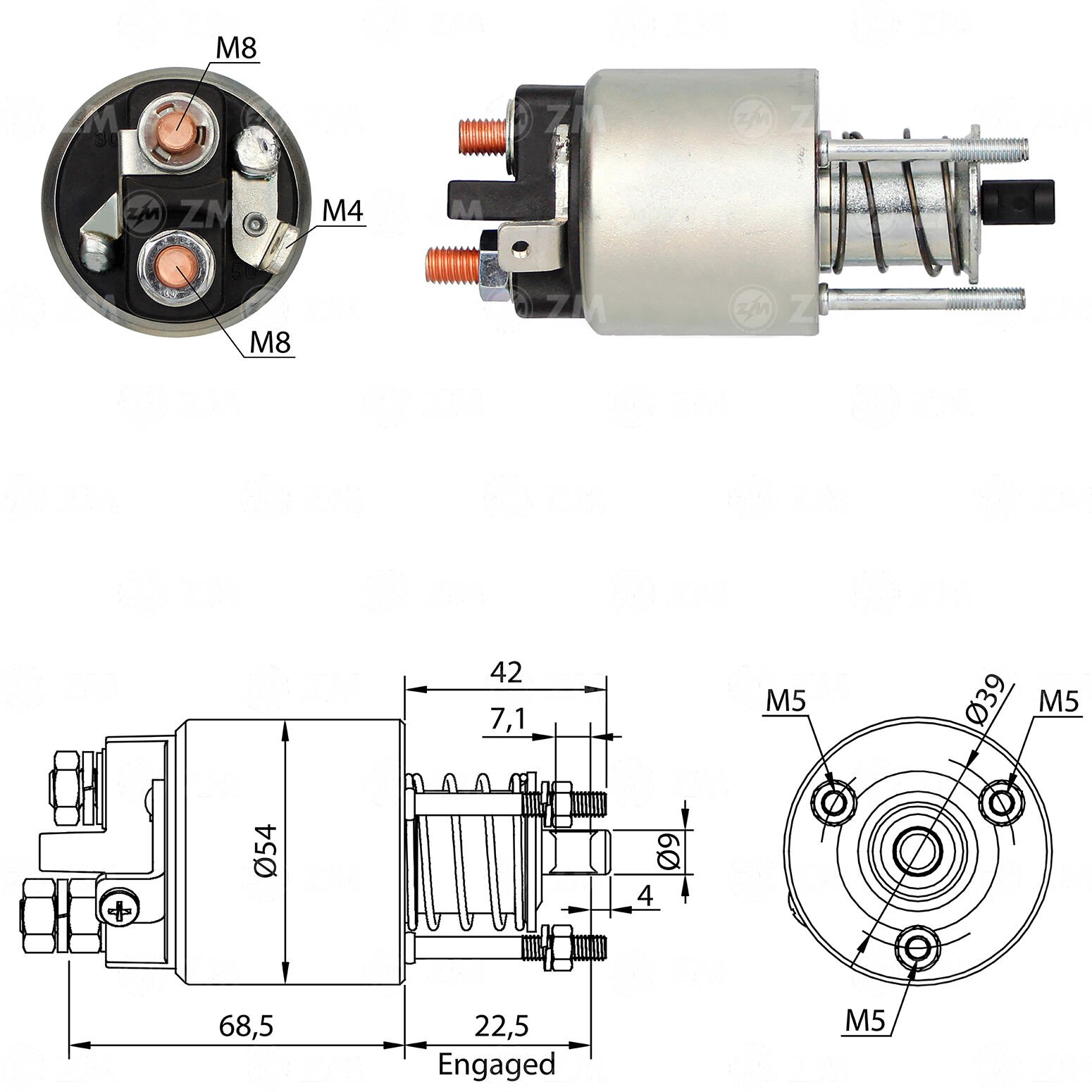 ZM 5395 - MARŞ OTOMATİĞİ 12V