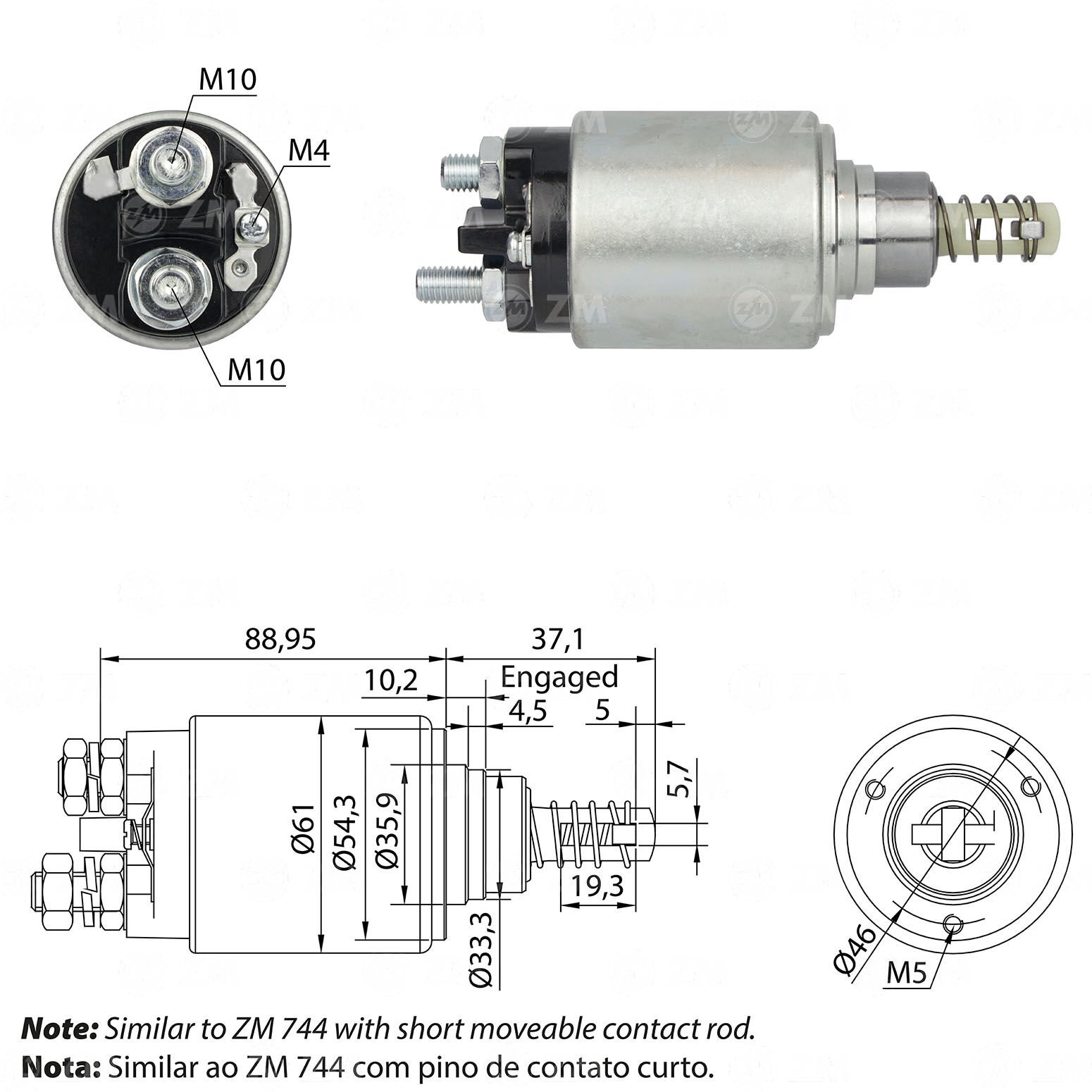 ZM 544 - MARŞ OTOMATİĞİ 12V