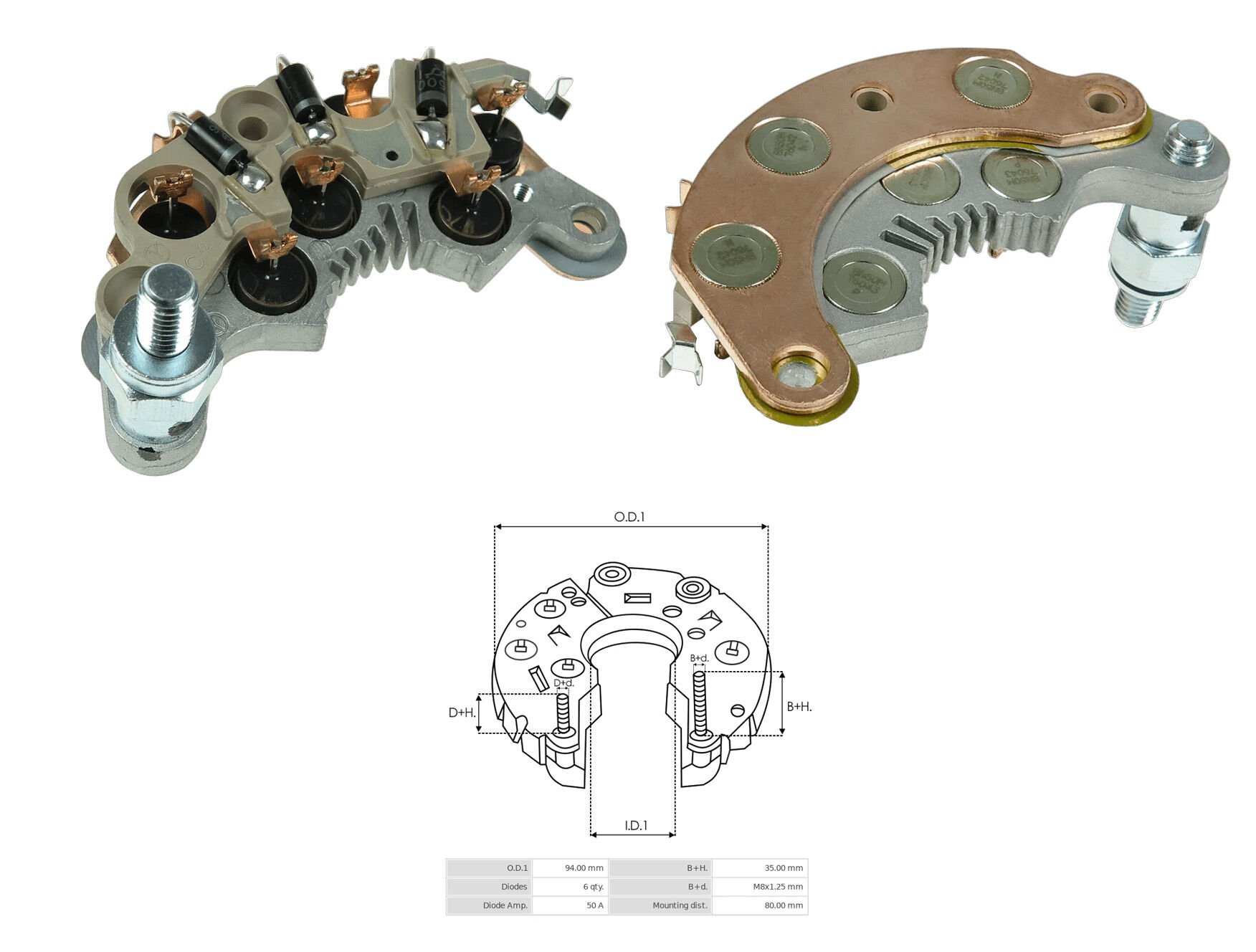 ALTERNATOR DIOT TABLASI OPEL VECTRA - ASTRA - CORSA - TIGRA - OMEGA 1.4I - 1.6I - 1.8I - 2.0I