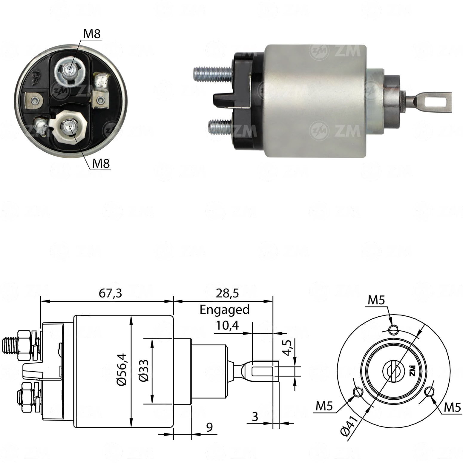 ZM 574 - MARŞ OTOMATİĞİ 12V