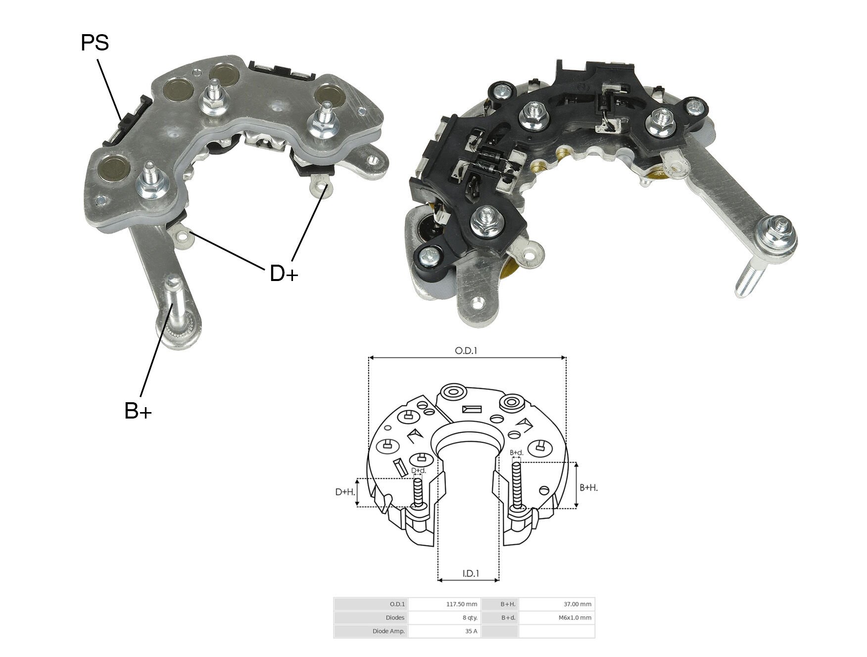 ALTERNATOR DIOT TABLASI ISUZU CHAMPION 114MM