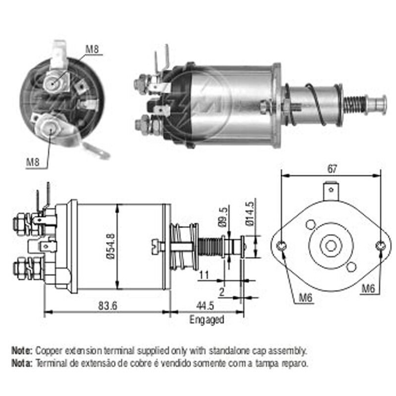 ZM 614 - MARŞ OTOMATİĞİ 12V