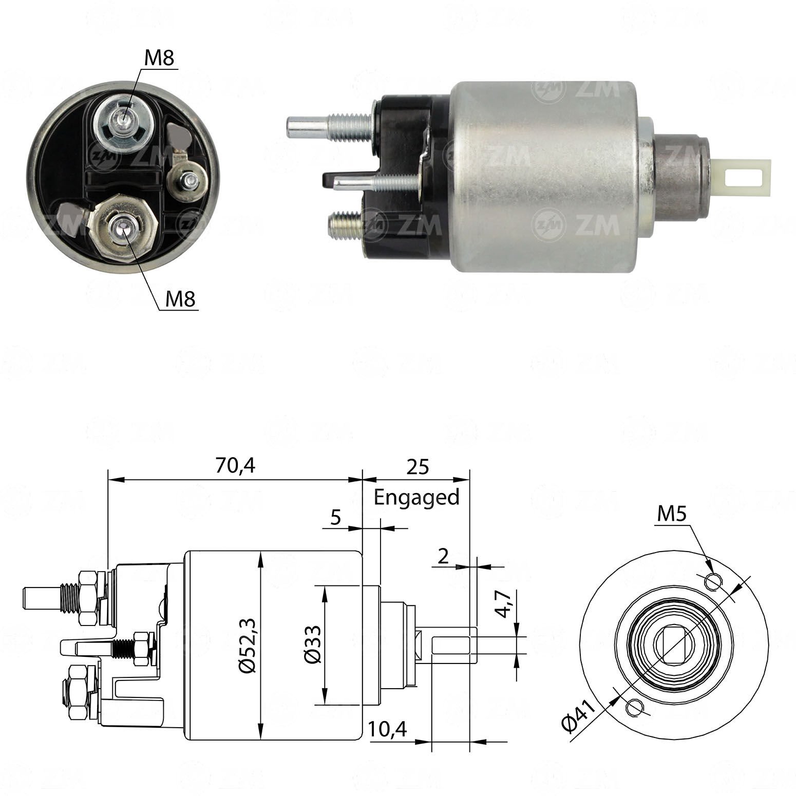 ZM 6271 - MARŞ OTOMATİĞİ 12V