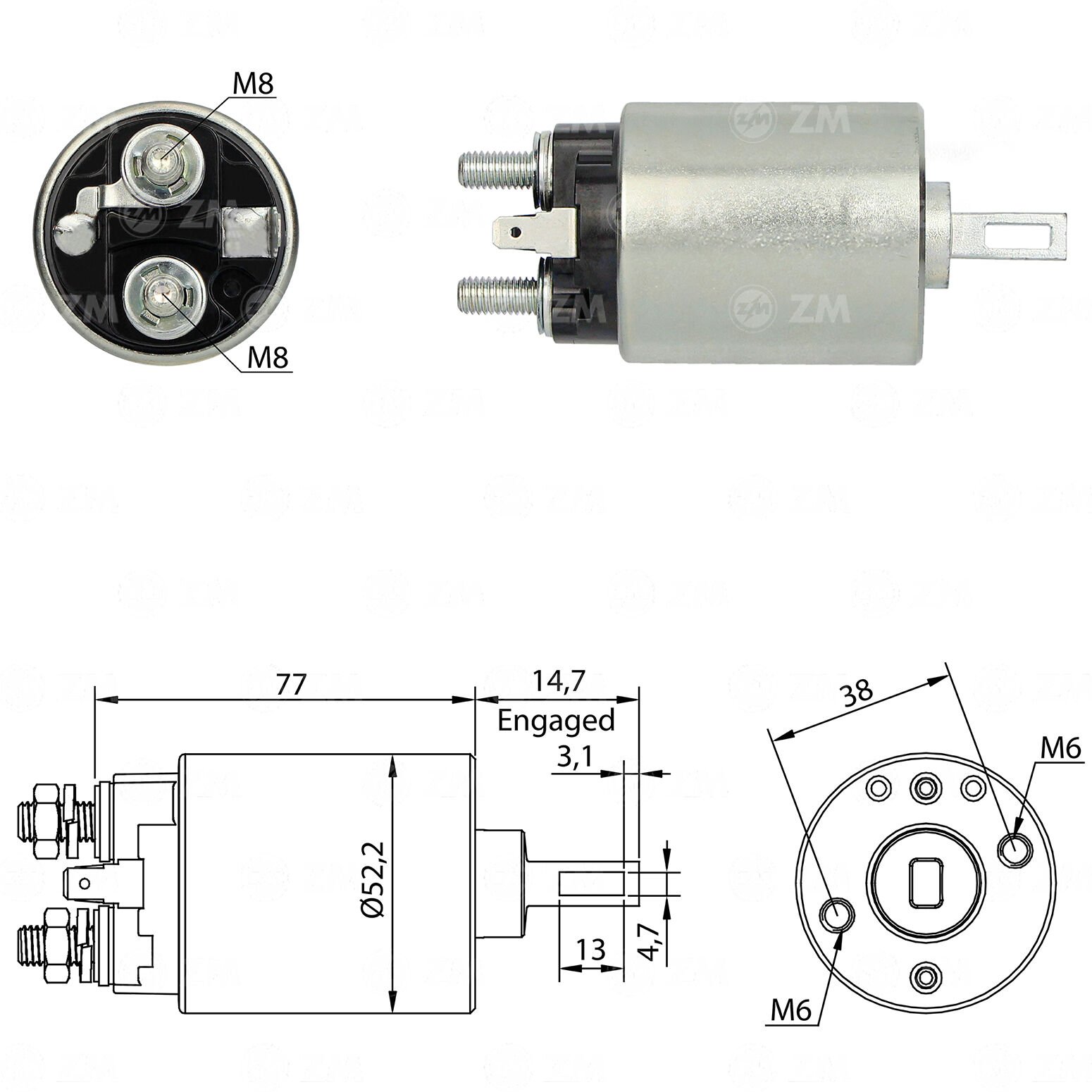 ZM 682 - MARŞ OTOMATİĞİ 12V