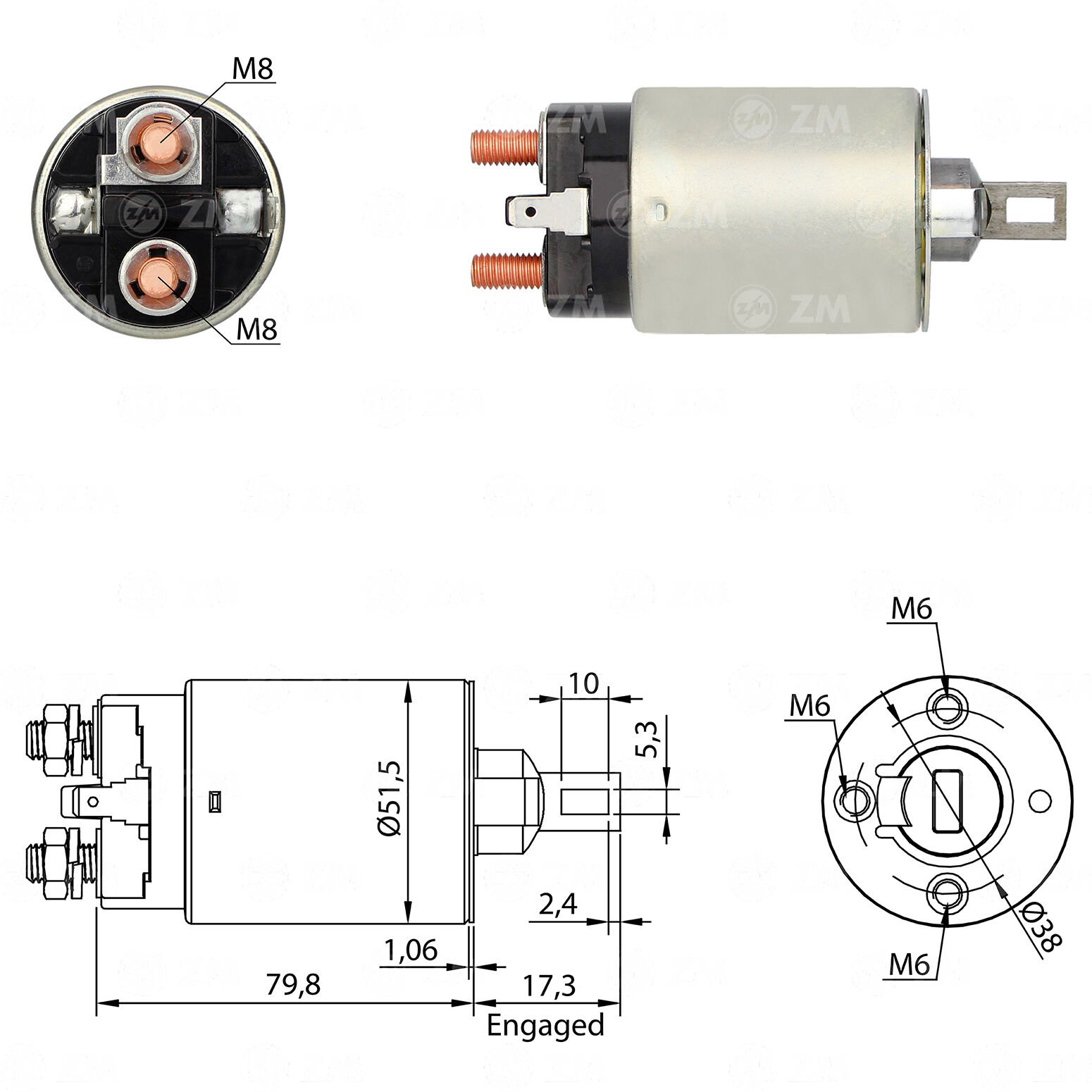 ZM 691 - MARŞ OTOMATİĞİ 12V
