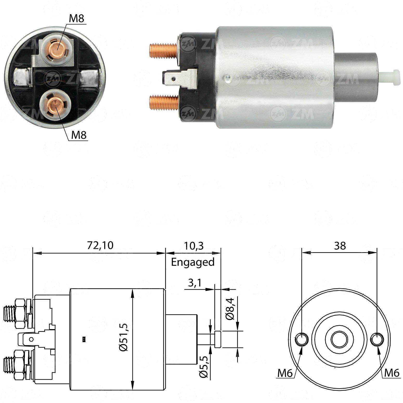 ZM 697 - MARŞ OTOMATİĞİ 12V