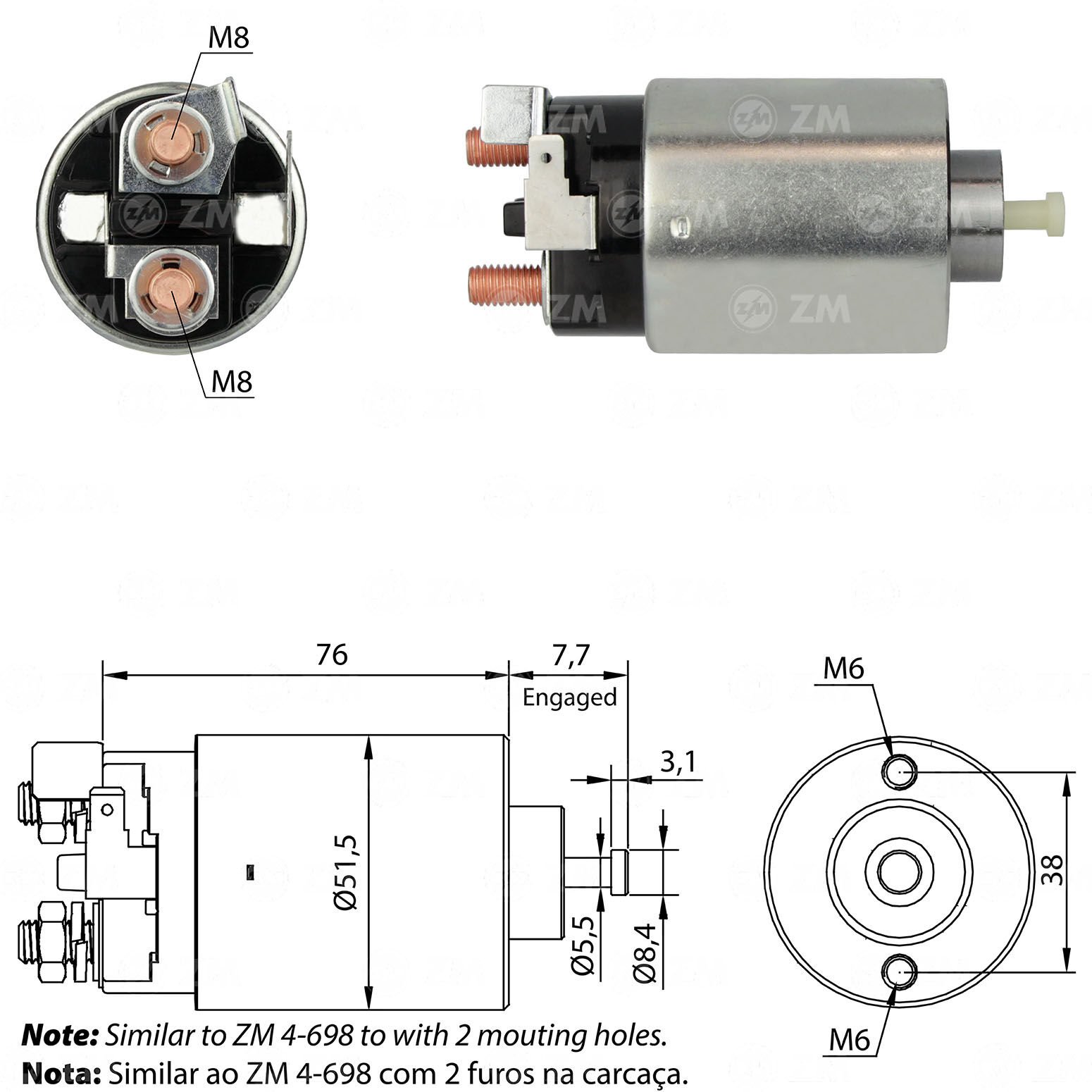 ZM 698 - MARŞ OTOMATİĞİ 12V