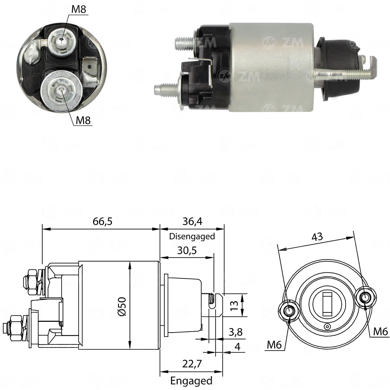 ZM 703 - MARŞ OTOMATİĞİ 12V