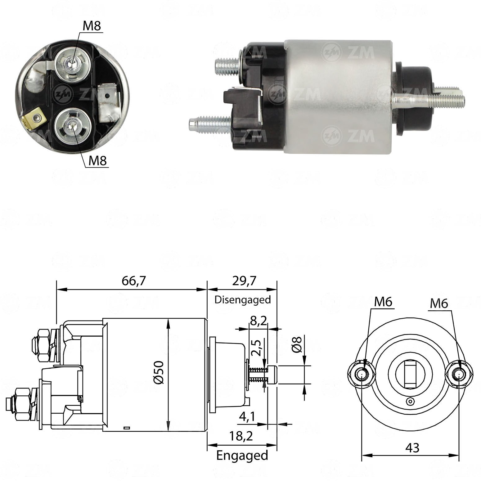 ZM 707 - MARŞ OTOMATİĞİ 12V