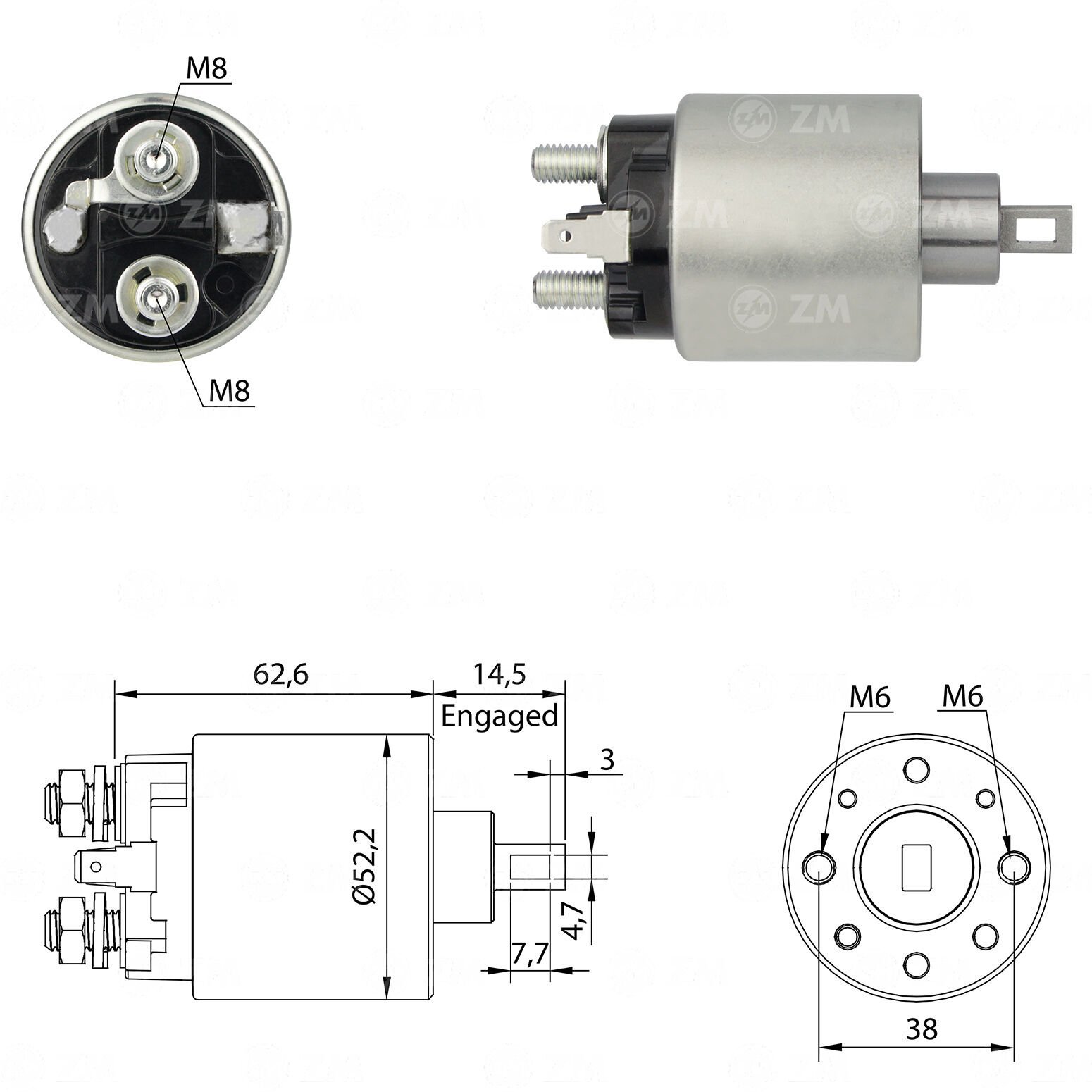 ZM 710 - MARŞ OTOMATİĞİ 12V