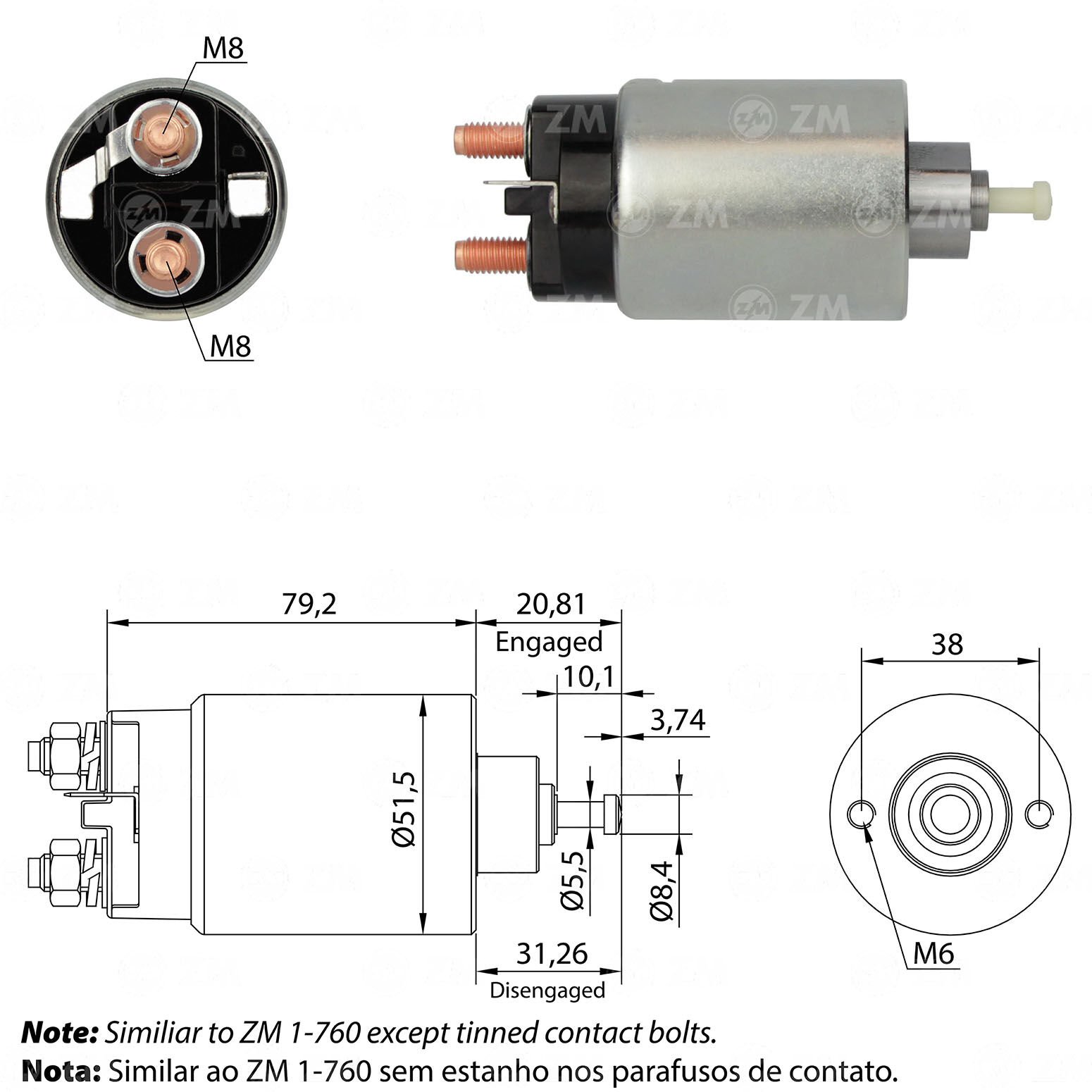 ZM 760 - MARŞ OTOMATİĞİ 12V