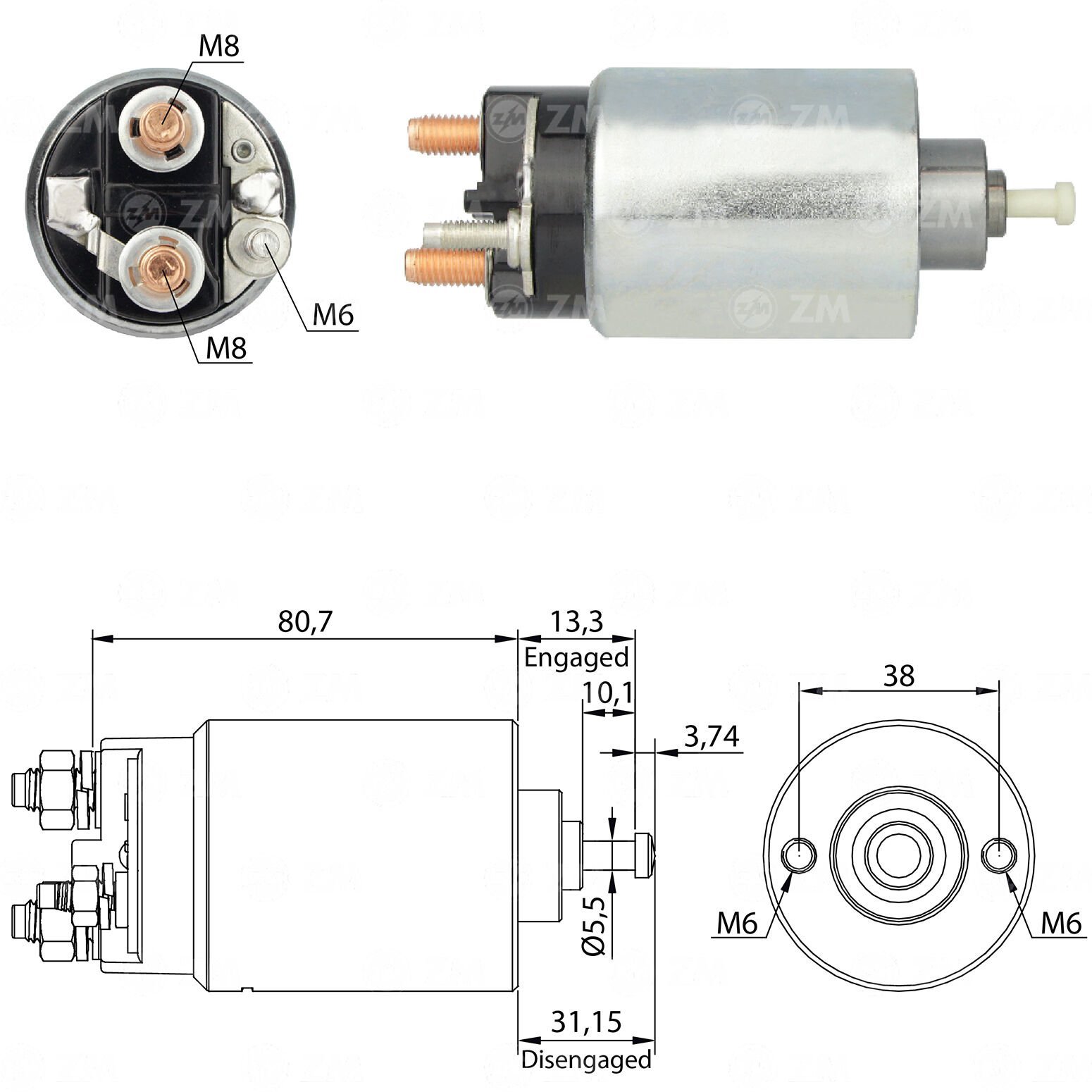 ZM 761 - MARŞ OTOMATİĞİ 12V