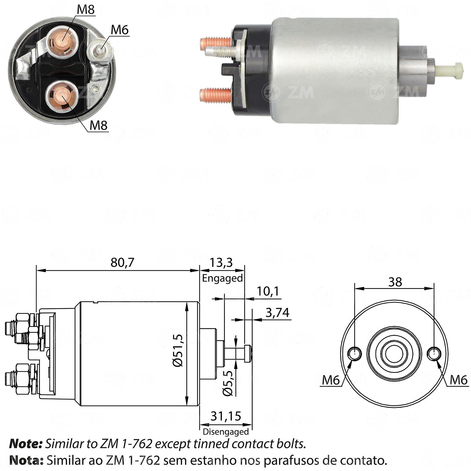 ZM 762 - MARŞ OTOMATİĞİ 12V