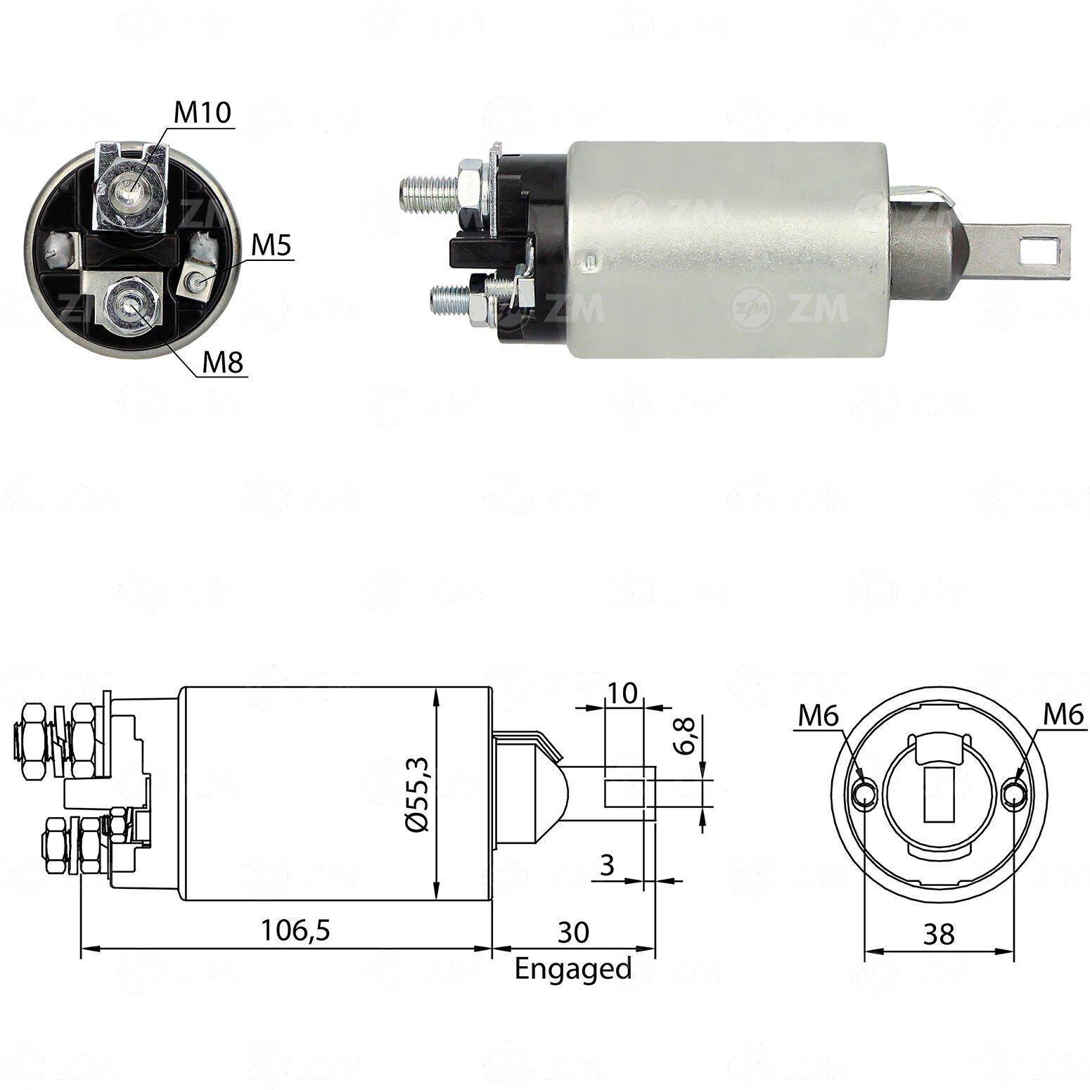 ZM 890 - MARŞ OTOMATİĞİ 12V