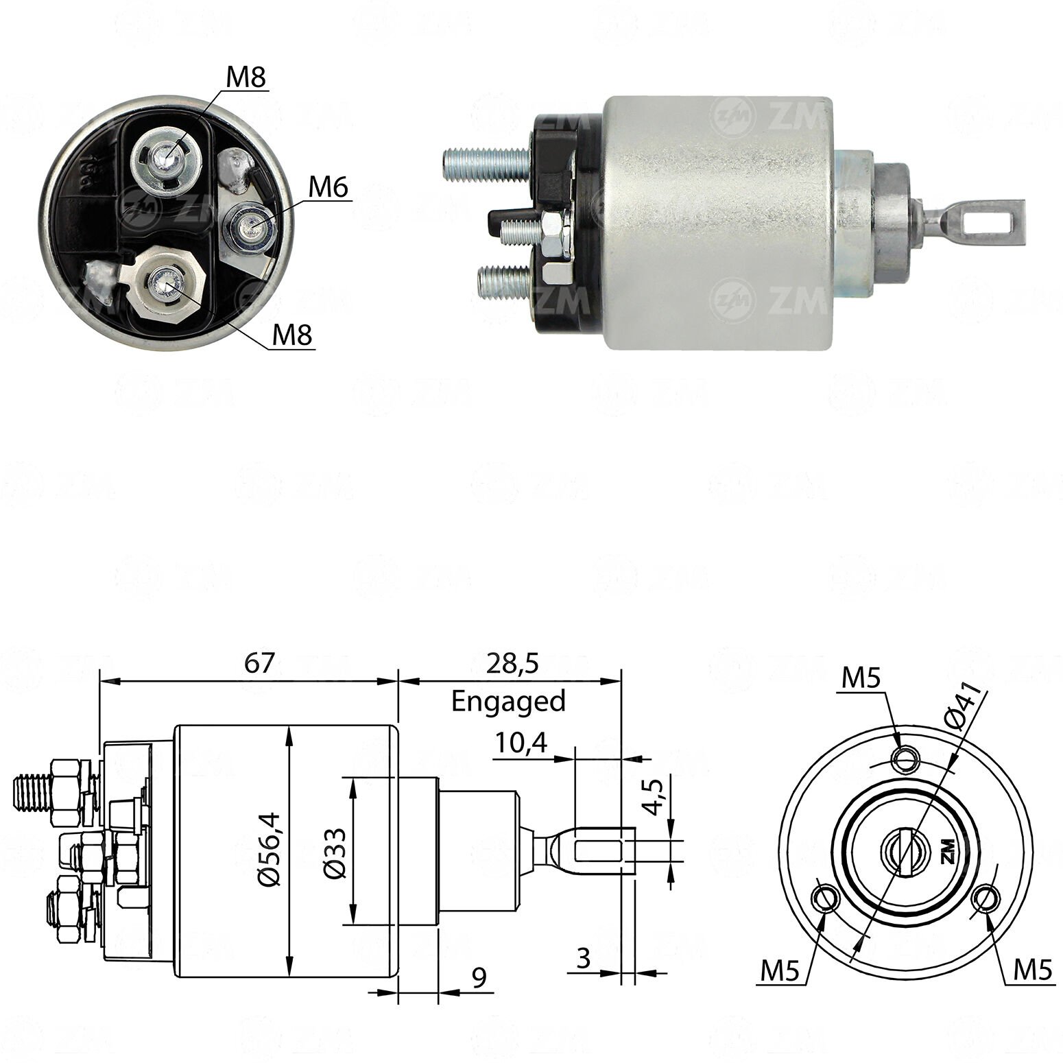 ZM 973 - MARŞ OTOMATİĞİ 12V
