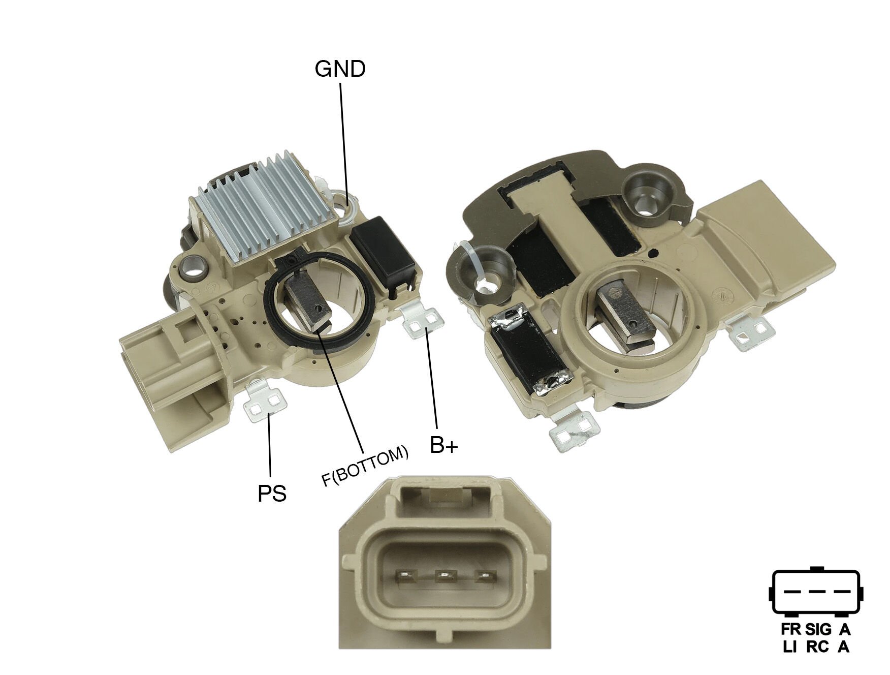 ALTERNATOR KONJEKTOR 12V FORD FIESTA - FUSION 1.4 - 1.6 / MAZDA 2 1.6 (A5TA7792) (UWA-3759) 3 FISLI