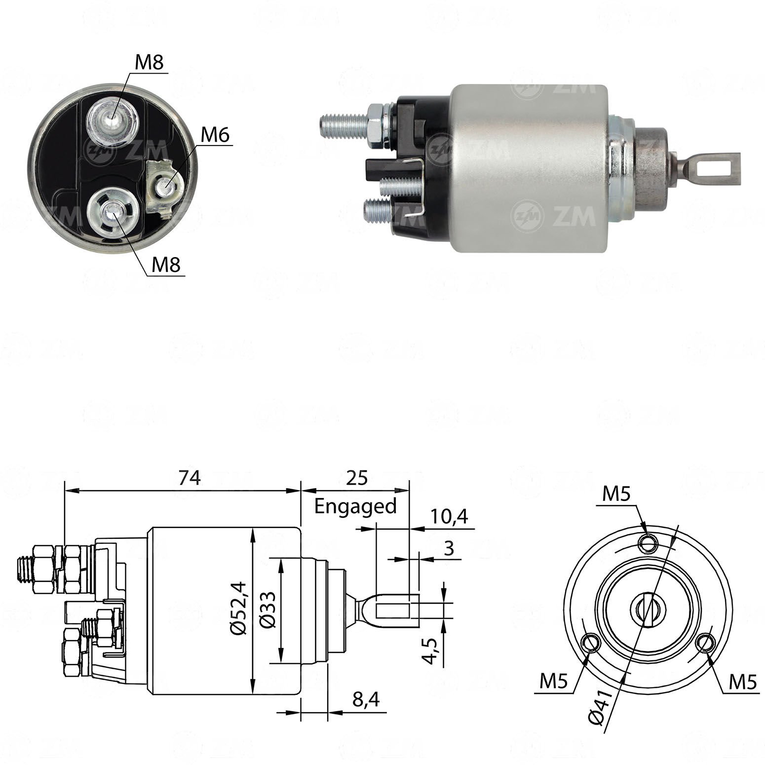 ZM 1381 - MARŞ OTOMATİĞİ 12V