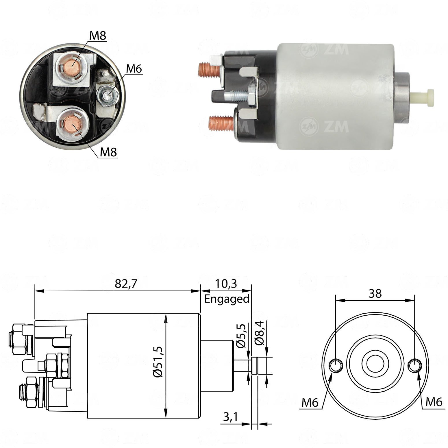 ZM 7993 - MARŞ OTOMATİĞİ 12V