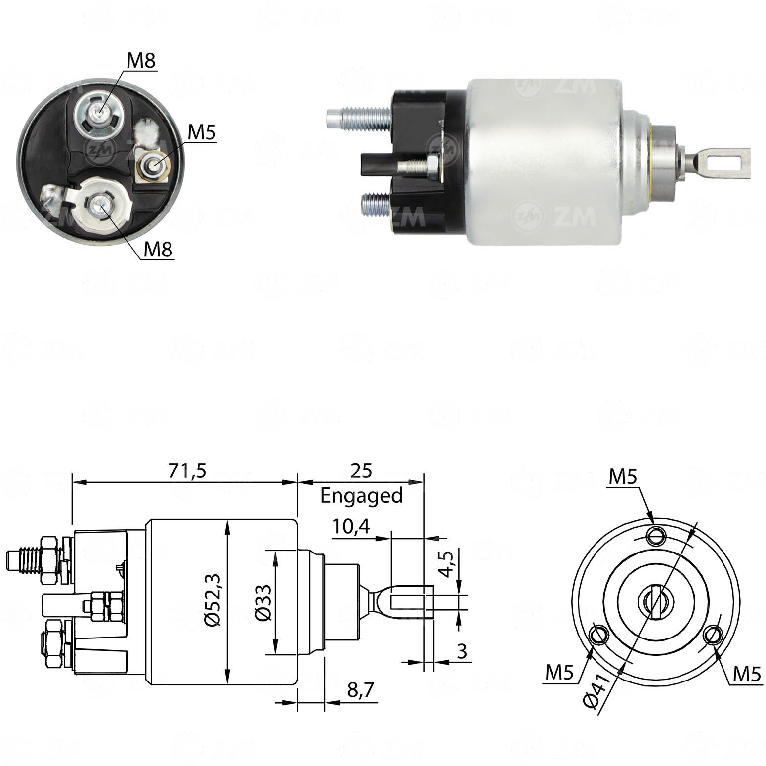 ZM 376 - MARŞ OTOMATİĞİ 12V