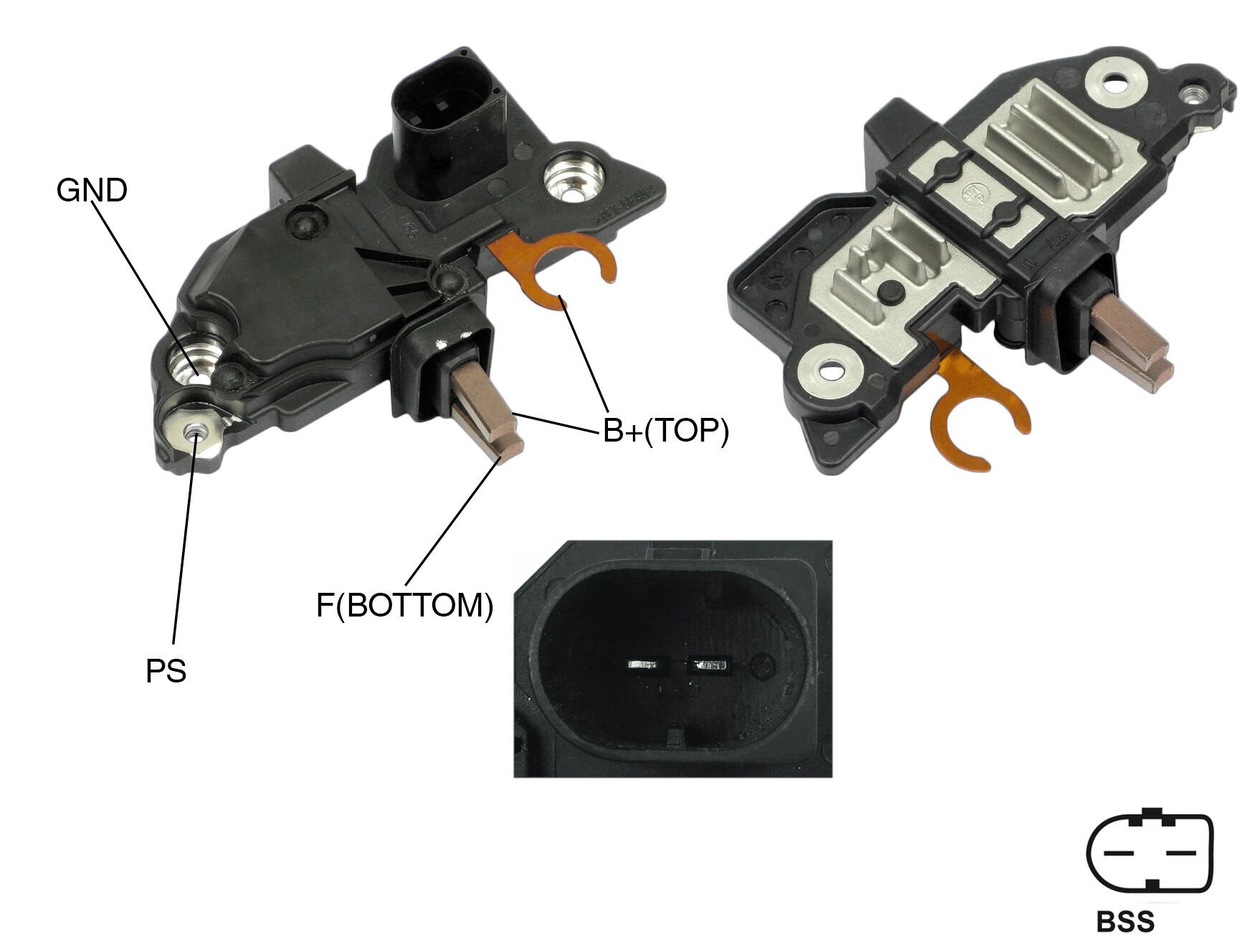 ALTERNATOR KONJEKTOR 12V BSS(COM)-DUMMY(X) TERMINAL BMW 5 SERISI - X3 - Z4 SERVICING: BOSCH 0124425001 / 0124515105 / 012