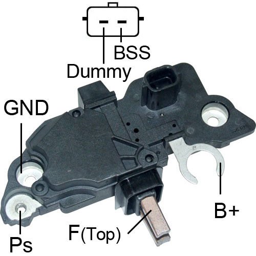 ALTERNATOR KONJEKTOR 12V DUMMY(X)-BSS(COM) TERMINAL RENAULT SERVICING: BOSCH 0124425011 - 013 - 018 - 029 - 034 - 037 - 0